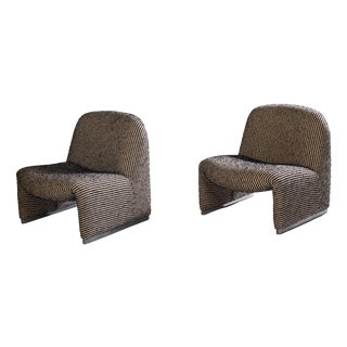 Alky Lounge Chairs by Giancarlo Piretti for Artifort, 1970s, Set of 2 For Sale