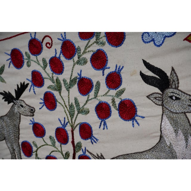 Suzani Table Runner – Deer Wall Decor For Sale - Image 9 of 11