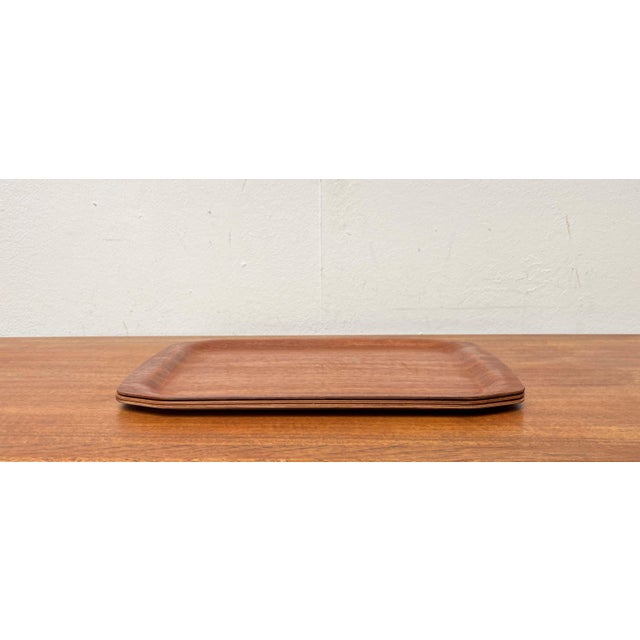 Mid-Century Modern Mid-Century Modern Form Stabil Teak Trays from Langva, 1960s, Set of 3 For Sale - Image 3 of 18
