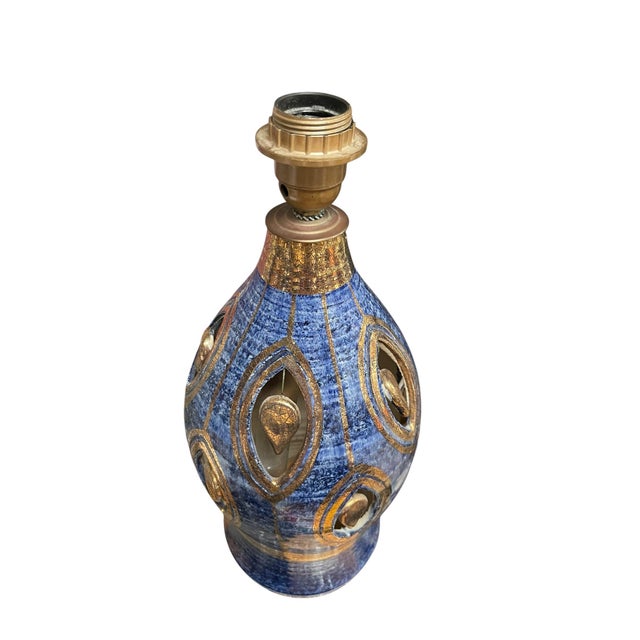 1970s Ceramic Lamp by Georges Pelletier for Vallauris, 1970 For Sale - Image 5 of 10