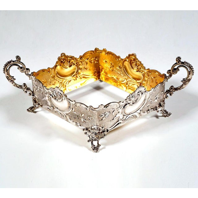 Metal Art Nouveau Silver Confectionery Bowls y Wilhelm Binder, Germany, 1890s For Sale - Image 7 of 11