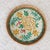 2020s Set of Two Floral Pattern Rattan Mother-of-Pearl Inlaid Round Trays For Sale - Image 5 of 5