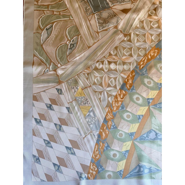 Late 20th Century HERMÈS TROPHÉES de Venise II Silk Scarf 2002 designed by Abadie Julie For Sale - Image 5 of 11