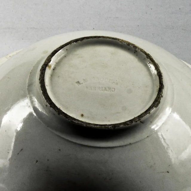 Ceramic Porcelain Bowls by Fabriano Mannucci, 1890s, Set of 2 For Sale - Image 7 of 9