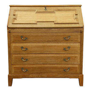 Vintage Danish Oak Secretary Desk