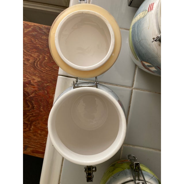 Kitchen Ceramic Storage Canisters - Set of Three For Sale - Image 13 of 14