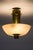 1950s Modern Scandinavian Ceiling Lamp in Brass and Opaline Glass by Paavo Tynell, 1950s For Sale - Image 5 of 11