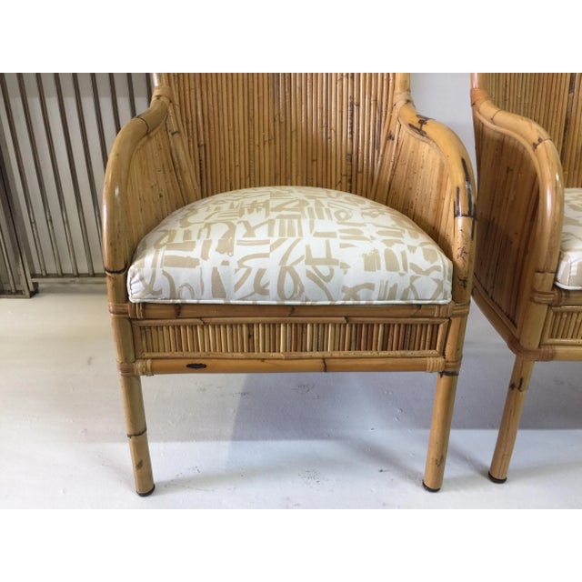 Vintage Henry Olko Bamboo Chairs - Set of 4 For Sale - Image 9 of 13