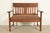 Stickley Brothers Style Antique Mission Oak Arts & Crafts Bench or Settle Sofa, Circa 1900 For Sale - Image 13 of 13
