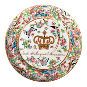 Chinese Export Armorial Plate for Marquis De Almendares