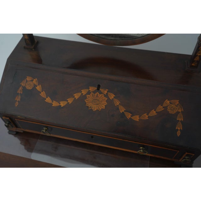 Antique English Adams Inlaid Dressing Mirror For Sale - Image 13 of 18