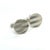 1990s Pair of Tiffany & Co Estate Mens Chevron Circle Cufflinks Sterling Silver For Sale In New York - Image 6 of 7