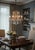 Italian Florentine Tole Gilt Murano Glass Beaded 6-Light Chandelier, 1950s For Sale - Image 6 of 17