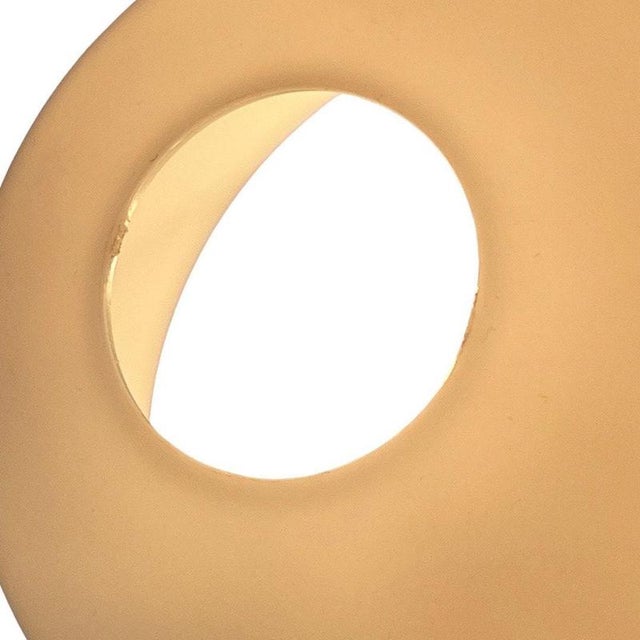 Metal Mushroom Table Lamp with Black Plastic Base and Adjustable White Acrylic Shade from Fuder For Sale - Image 7 of 8