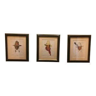 1940s Set of Three Harvey House Native American Prints, Framed For Sale