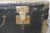 French Country House Leather and Brass Bound Chest For Sale - Image 5 of 10