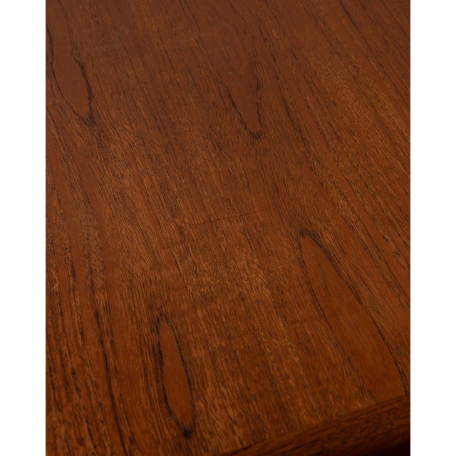 Danish Modern Teak Extendable Dining Table attributed to Sven Ellekaer, Denmark, 1960s For Sale - Image 11 of 18