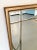 Large Mirror with Wooden Frame, Brass Details & Lozenge Design, 1940s For Sale - Image 6 of 9