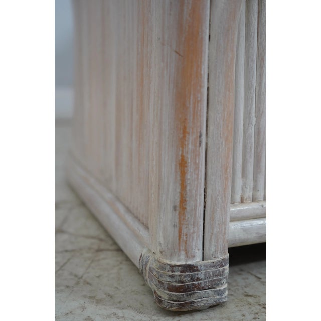 1970s Henry Link Modern Design Bamboo Form Sofa For Sale - Image 5 of 12