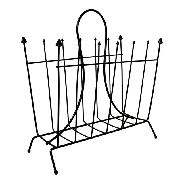 1950’s Mid-Century Modern Arthur Umanoff Style Magazine Rack For Sale