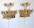 Antique Brass Lead Crystal Wall Lamps from Weinfurtner, 1970s, Set of 2 For Sale - Image 9 of 9