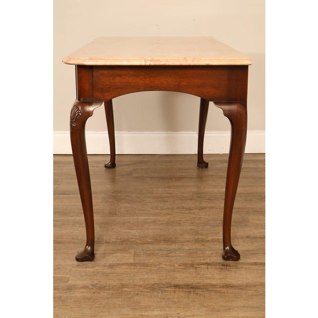 Kittinger Colonial Williamsburg Marble Top Mahogany Server For Sale - Image 17 of 18