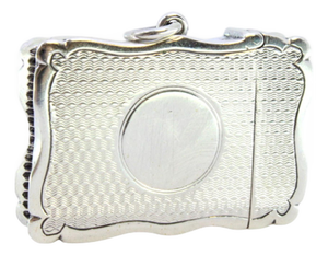 Silver Matchbox with Guilloche Reliefs