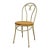 White Metal "Bentwood" Cane Seat Accent Chair Vintage MCM Coastal Boho For Sale