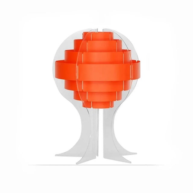 Plastic Strips Table Lamp in Acrylic Glass by Preben Jacobsen & Flemming Brylle for Quality System, Denmark, 1970s For Sale - Image 7 of 7