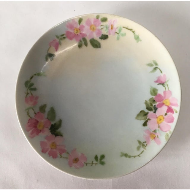 Vintage Havilland Hand Painted French Floral Botanical Miniature Dishes - Set of 4 For Sale - Image 4 of 10