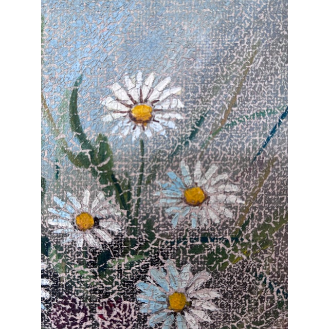 1980s Vintage Original Flower Still Life Oil Painting: Framed Floral Art For Sale - Image 5 of 11