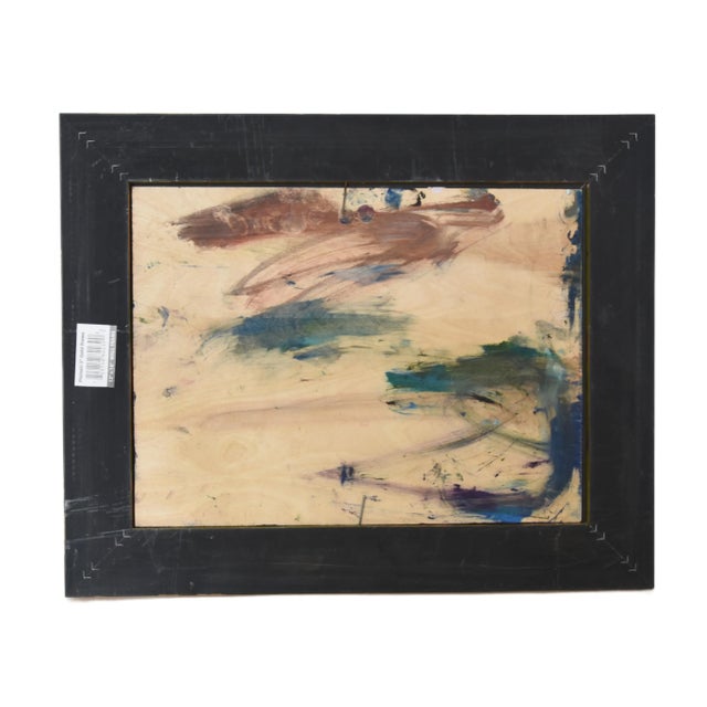 Silvio Silvestri, Listed Artist Campfires on Beach Oil Painting Including the Antiqued Gold Frame For Sale - Image 10 of 12