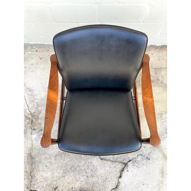Mid Century Modern Lounge Chair 'Model 711' | by Fredrik Kayser for Vatne Lenestolfabrik For Sale - Image 10 of 11