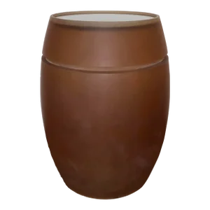 Baker Modern Amber Finished Darjeeling Accent Table