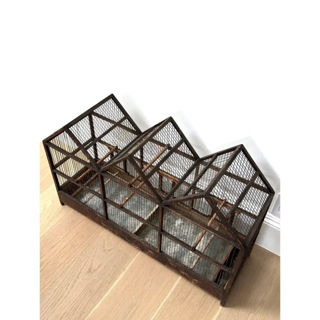 Mid 19th Century Large Antique 19th Century Architectural Model Primitive American Folk Art Birdcage For Sale - Image 5 of 12