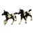 Detailed Vintage Ceramic Horses Salt and Pepper Shakers Pair For Sale