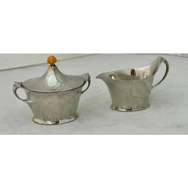 Art Nouveau Early 20th Century Liberty & Co. Tea Service - Set of 5 For Sale - Image 3 of 12