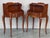 French 20th Pair of French Nightstands Tables With Drawer and Open Shelf For Sale - Image 3 of 12