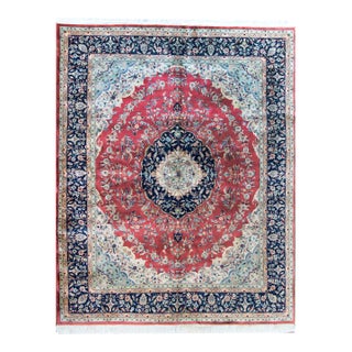 Vintage Indian Tabriz-Style Rug For Sale