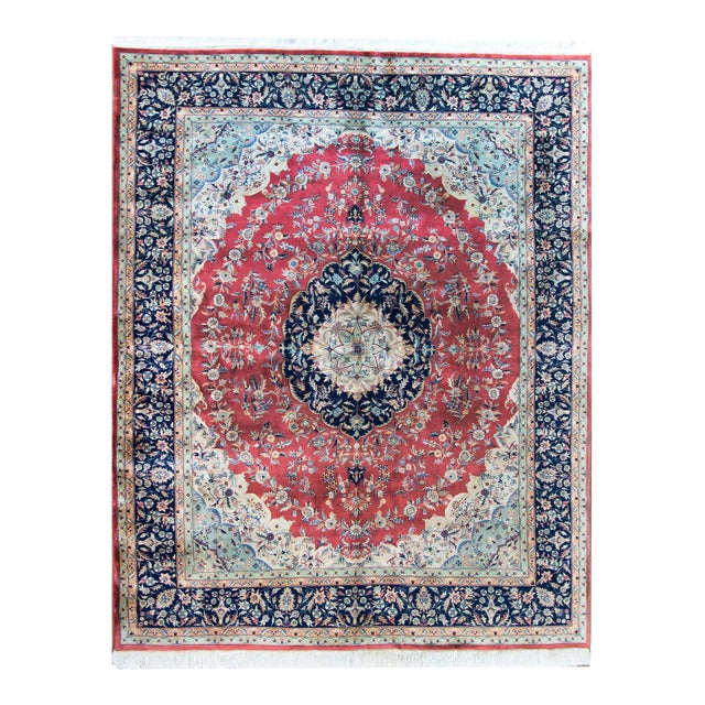 Vintage Indian Tabriz-Style Rug For Sale