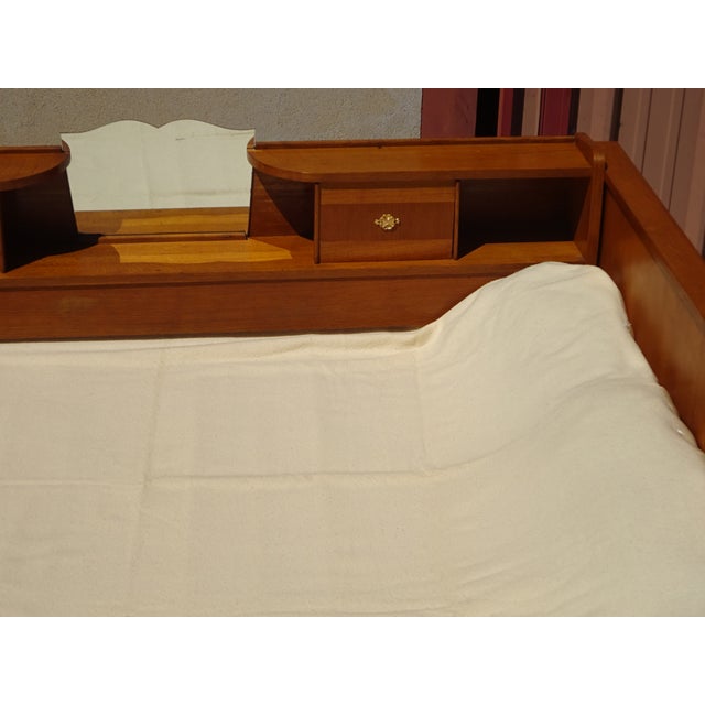 Wood Vintage Light Oak Headboard, 1970s For Sale - Image 7 of 18