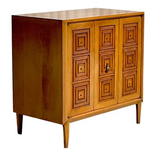 Vintage Midcentury Millwork Dry Bar After Drexel For Sale