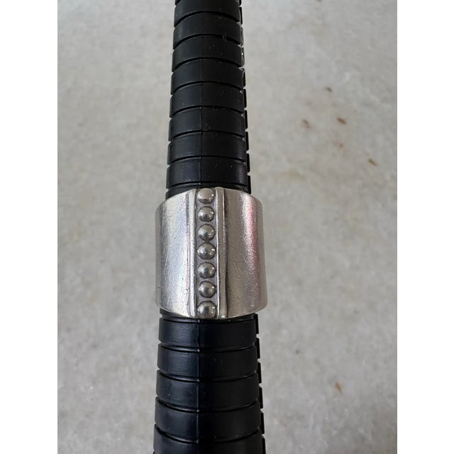 Mid-Century Modern Vintage Sterling Silver Wide Band Ring For Sale - Image 3 of 5