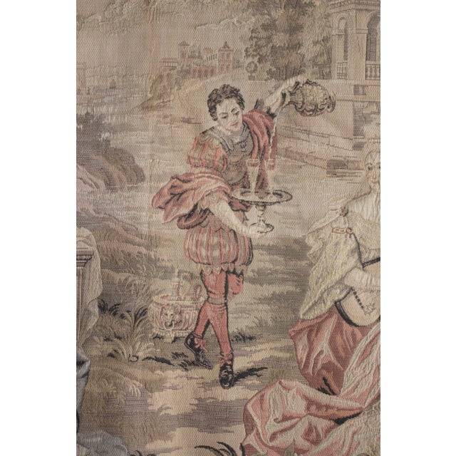 1910s Antique 1920s or Earlier Garden Scene Tapestry in the Style of Rubens For Sale - Image 5 of 12