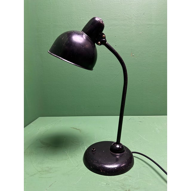 1930s bauhaus kaiser idell model 6556 table lamp. Designed by christian dell for 'kaiser leuchten'. completely cleaned,...