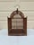 Brown Vintage Mid Century Asian Bamboo Bird Cage For Sale - Image 8 of 12