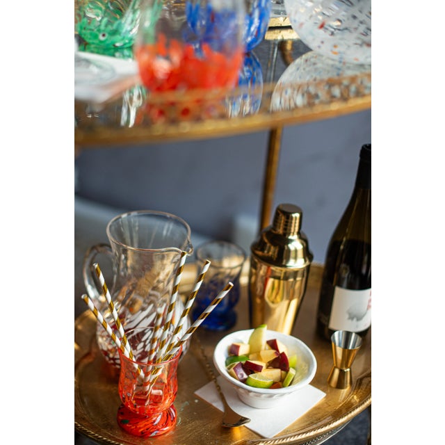 VIETRI Chiara Orange Short Tumbler For Sale - Image 9 of 12