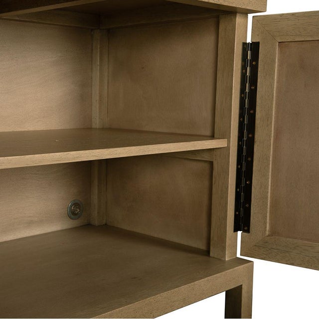 NOIR Quadrant 4 Door Sideboard, Washed Walnut For Sale - Image 9 of 12