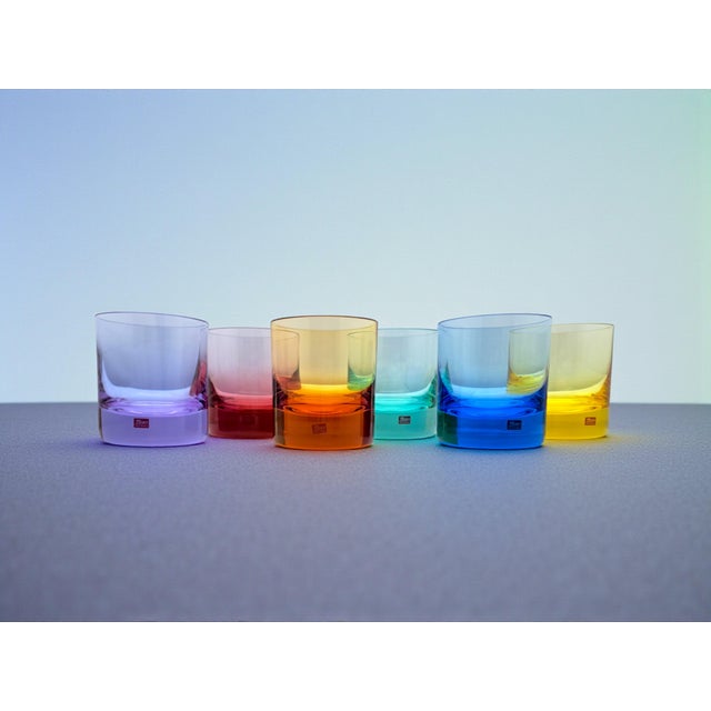 Moser Colored Crystal Whiskey Glasses, 1970s, Set of 6 For Sale - Image 14 of 17