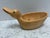 American Petite Rustic Carved Wood Duck Bowl Trinket Tray For Sale - Image 3 of 8